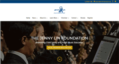 Desktop Screenshot of jennylinfoundation.org